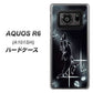 AQUOS R6 A101SH SoftBank 158 ブラックドルフィン ハードケース 背面印刷