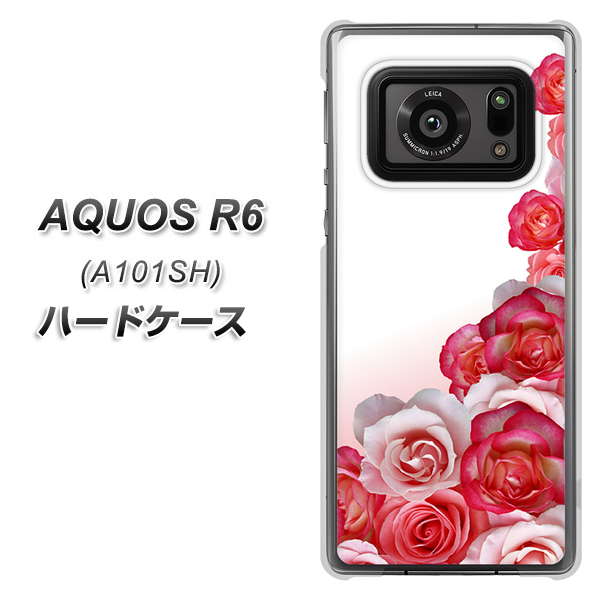 AQUOS R6 A101SH SoftBank 299 薔薇の壁 ハードケース 背面印刷