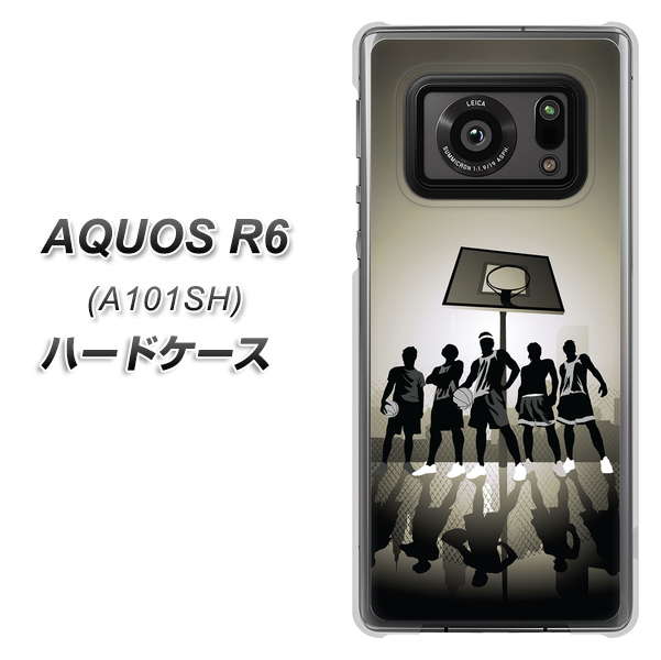 AQUOS R6 A101SH SoftBank 389 クールバスケ ハードケース 背面印刷