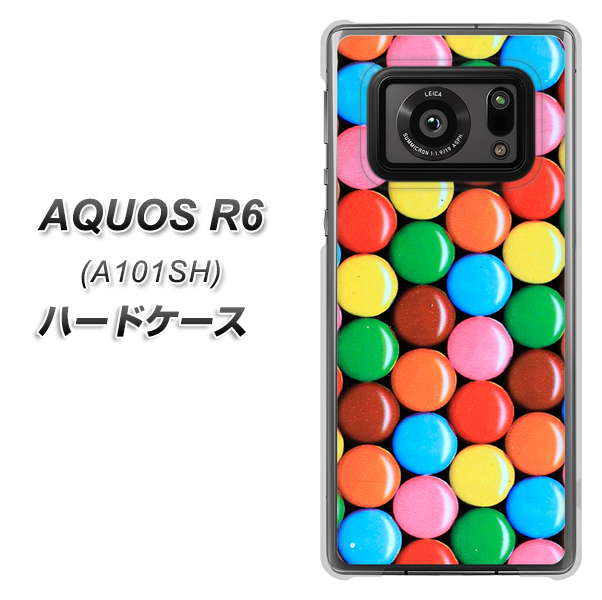 AQUOS R6 A101SH SoftBank 448 マーブルチョコ ハードケース 背面印刷