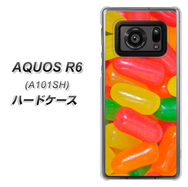 AQUOS R6 A101SH SoftBank 449 ジェリービーンズ ハードケース 背面印刷