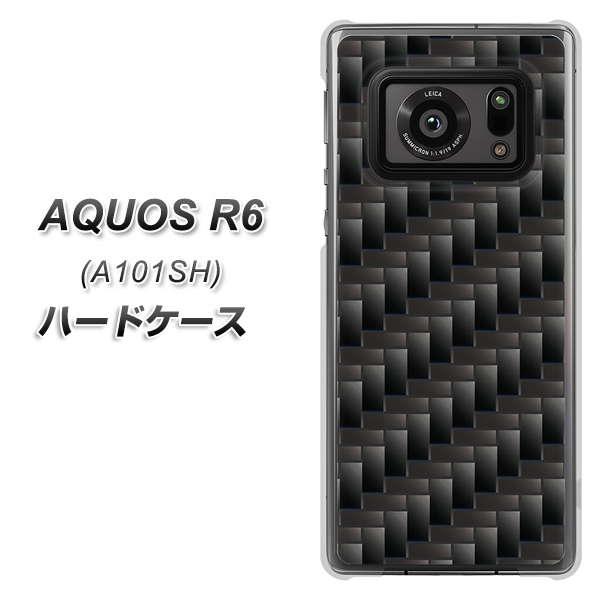 AQUOS R6 A101SH SoftBank 461 カーボン ハードケース 背面印刷
