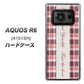 AQUOS R6 A101SH SoftBank 518 チェック柄besuty ハードケース 背面印刷