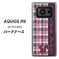 AQUOS R6 A101SH SoftBank 519 チェック柄にリス ハードケース 背面印刷