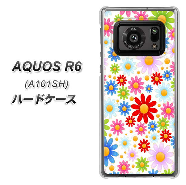 AQUOS R6 A101SH SoftBank 606 マーガレット ハードケース 背面印刷