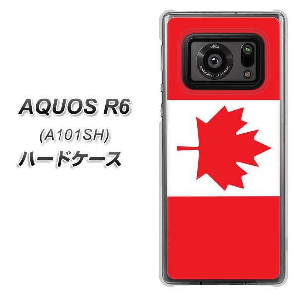 AQUOS R6 A101SH SoftBank 669 カナダ ハードケース 背面印刷