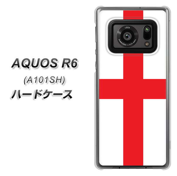 AQUOS R6 A101SH SoftBank 677 イングランド ハードケース 背面印刷