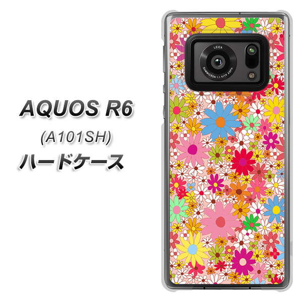 AQUOS R6 A101SH SoftBank 746 花畑A ハードケース 背面印刷