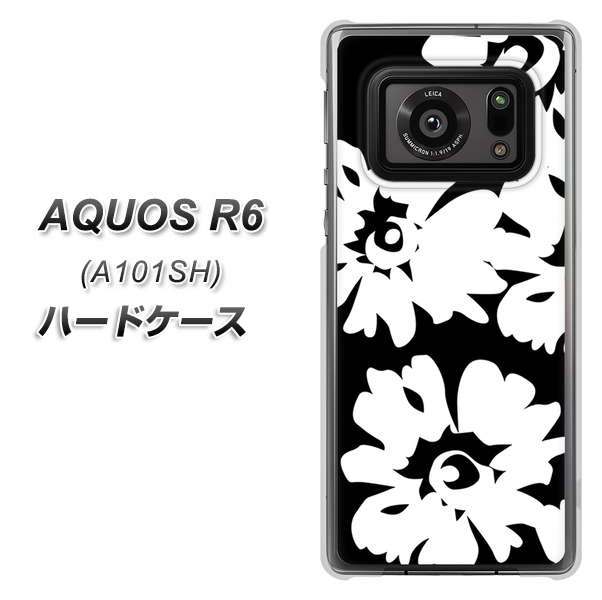 AQUOS R6 A101SH SoftBank 1215 モダンフラワー ハードケース 背面印刷