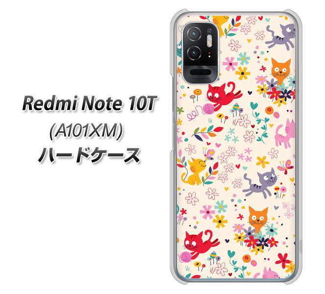 Redmi Note 10T A101XM SoftBank 693 ネコのあそび場 ハードケース 背面印刷