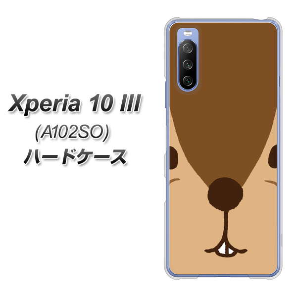 Xperia 10 III A102SO Y!mobile 349 りす ハードケース 背面印刷