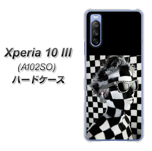 Xperia 10 III A102SO Y!mobile 357 bk&wh ハードケース 背面印刷