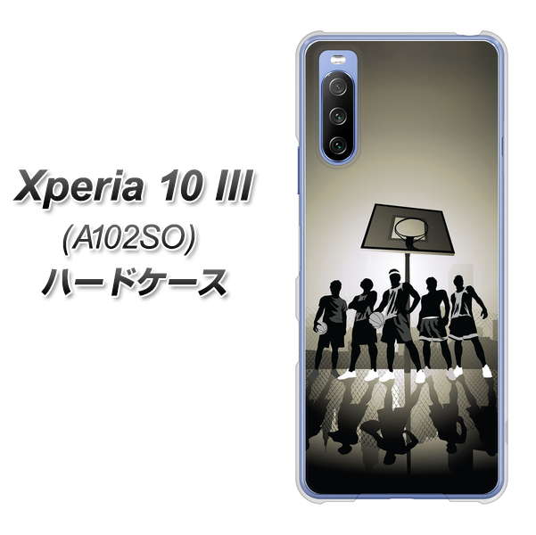 Xperia 10 III A102SO Y!mobile 389 クールバスケ ハードケース 背面印刷