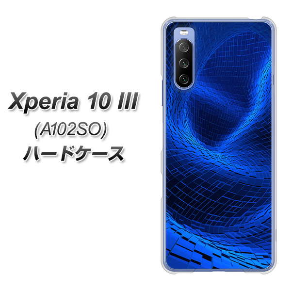 Xperia 10 III A102SO Y!mobile 1302 ワープブルー ハードケース 背面印刷