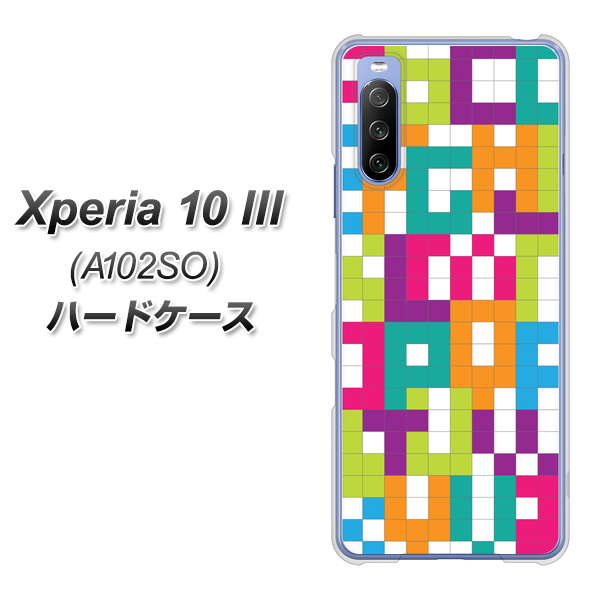 Xperia 10 III A102SO Y!mobile IB916 ブロックアルファベット ハードケース 背面印刷