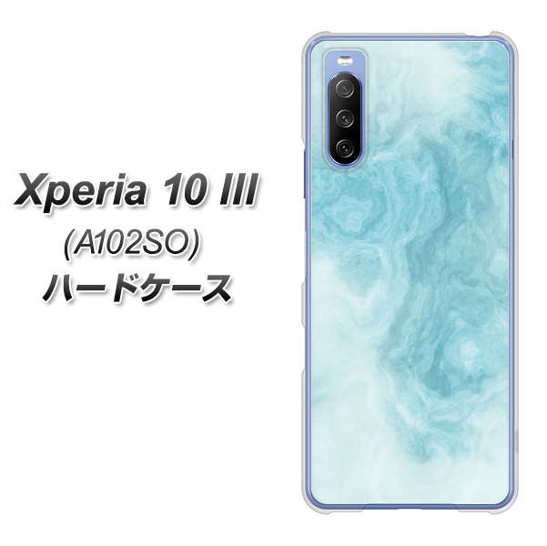 Xperia 10 III A102SO Y!mobile KM868 大理石BL ハードケース 背面印刷