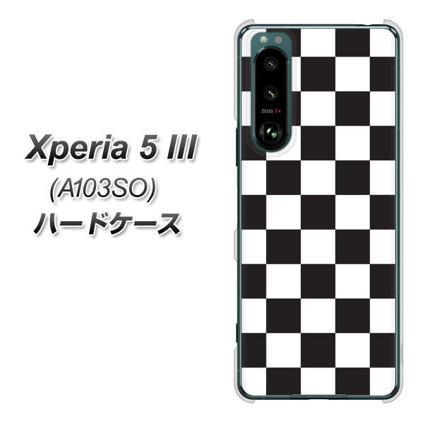 Xperia 5 III A103SO SoftBank 151 フラッグチェック ハードケース 背面印刷