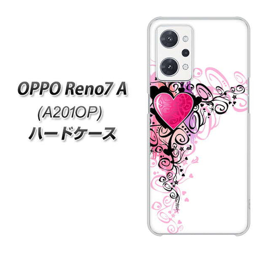 OPPO Reno7 A A201OP Y!mobile 007 スタイリッシュハート ハードケース 背面印刷