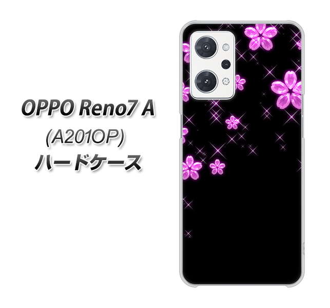 OPPO Reno7 A A201OP Y!mobile 019 桜クリスタル ハードケース 背面印刷