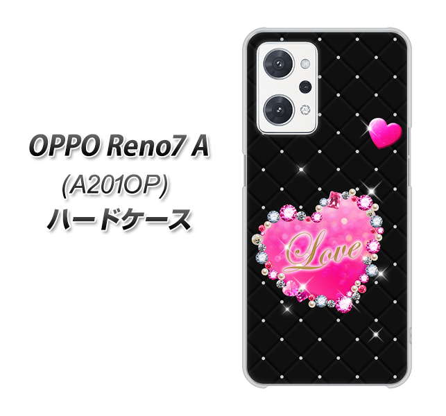 OPPO Reno7 A A201OP Y!mobile SC823 スワロデコ風プリント ハードケース 背面印刷