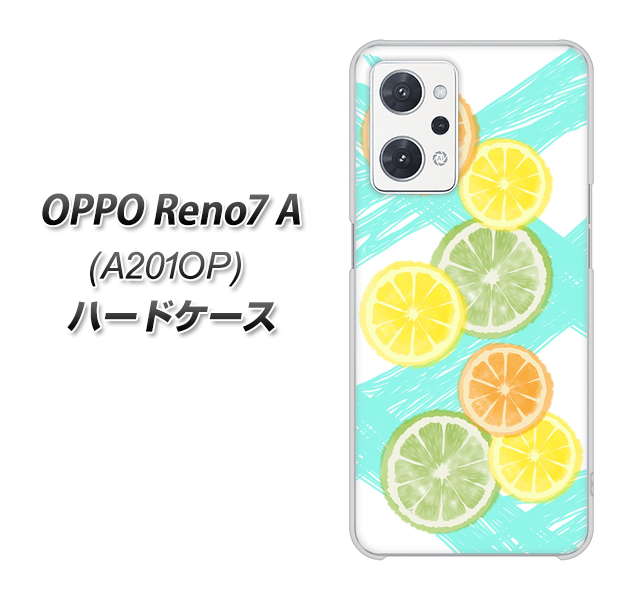 OPPO Reno7 A A201OP Y!mobile YJ183 オレンジライム ハードケース 背面印刷