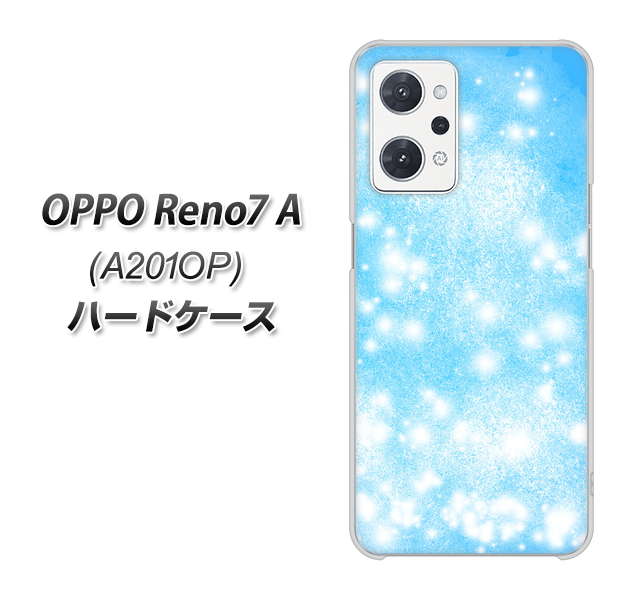 OPPO Reno7 A A201OP Y!mobile YJ289 デザインブルー ハードケース 背面印刷