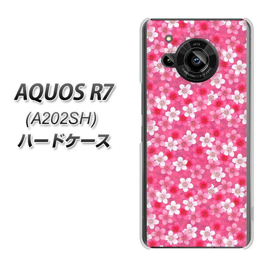 AQUOS R7 A202SH SoftBank 065 さくら ハードケース 背面印刷