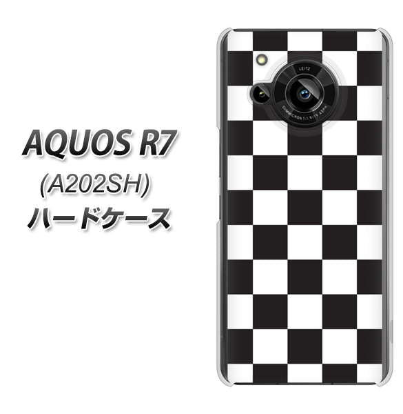 AQUOS R7 A202SH SoftBank 151 フラッグチェック ハードケース 背面印刷