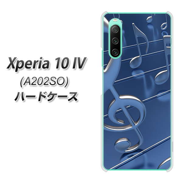 Xperia 10 IV A202SO SoftBank 286 3D 音符 ハードケース 背面印刷