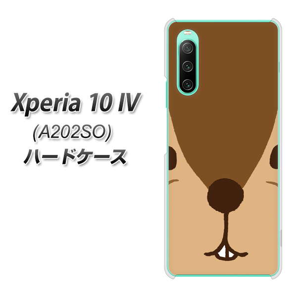 Xperia 10 IV A202SO SoftBank 349 りす ハードケース 背面印刷