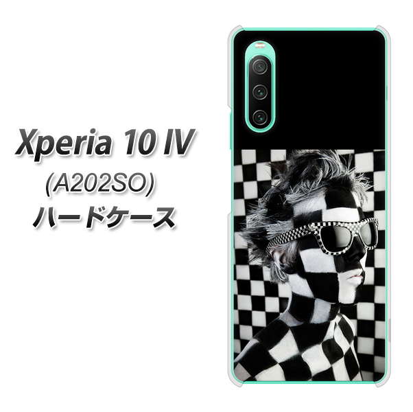 Xperia 10 IV A202SO SoftBank 357 bk&wh ハードケース 背面印刷