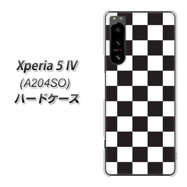 Xperia 5 IV A204SO SoftBank 151 フラッグチェック ハードケース 背面印刷