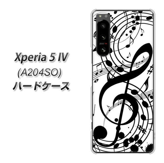 Xperia 5 IV A204SO SoftBank 260 あふれる音符 ハードケース 背面印刷