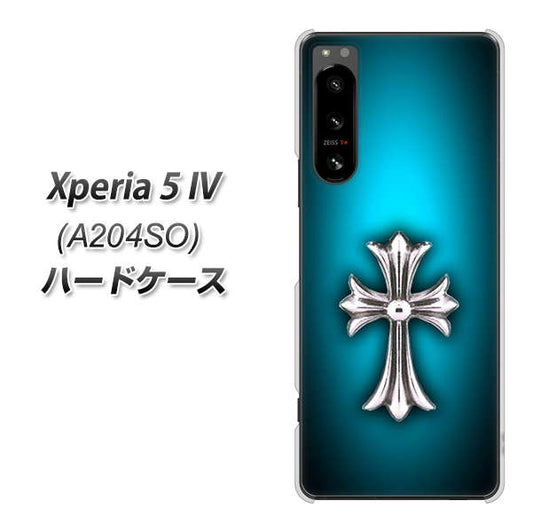 Xperia 5 IV A204SO SoftBank 334 クロスブルー ハードケース 背面印刷