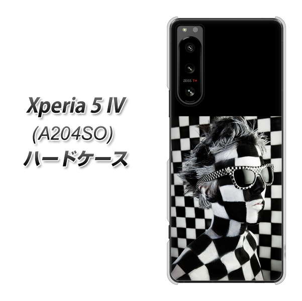 Xperia 5 IV A204SO SoftBank 357 bk&wh ハードケース 背面印刷