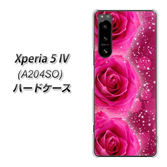 Xperia 5 IV A204SO SoftBank VA815 3連のバラ ハードケース 背面印刷