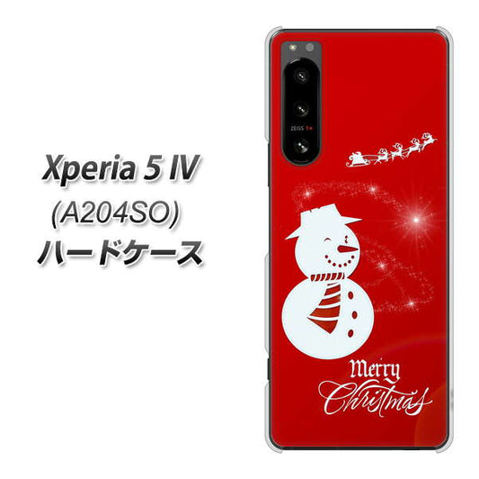 Xperia 5 IV A204SO SoftBank XA802 ウインク雪だるま ハードケース 背面印刷