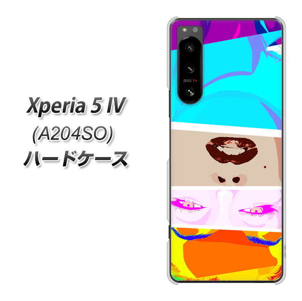 Xperia 5 IV A204SO SoftBank 高画質仕上げ 背面印刷 ハードケース【YJ211 マリリンモンローデザイン（D）】