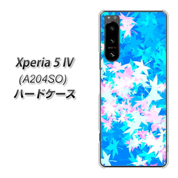 Xperia 5 IV A204SO SoftBank 高画質仕上げ 背面印刷 ハードケース【YJ290 デザインもみじ】