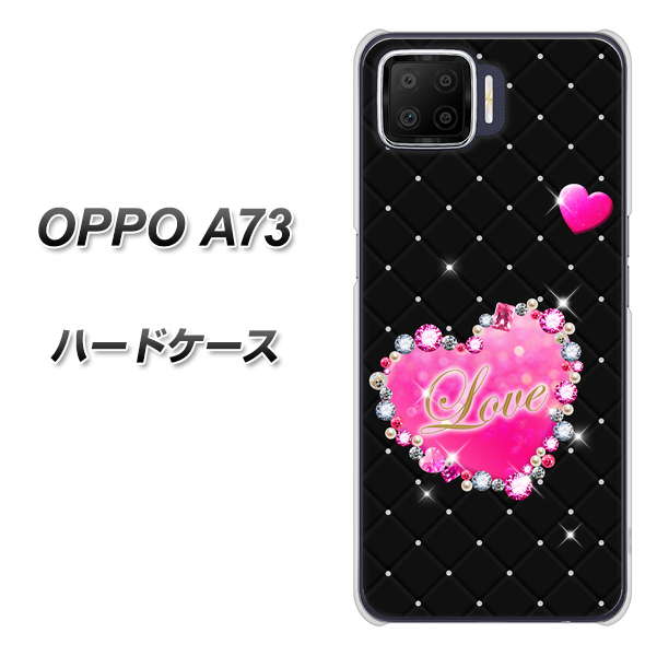 OPPO A73 SC823 スワロデコ風プリント ハードケース 背面印刷