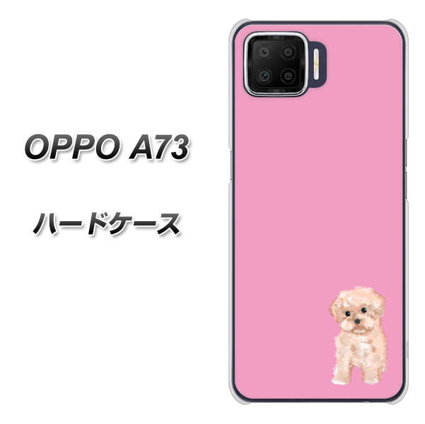 OPPO A73 YJ061 トイプードルアプリコット（ピンク） ハードケース 背面印刷