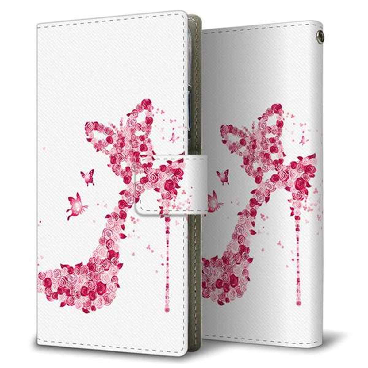 docomo アクオスゼロ2 SH-01M 画質仕上げ プリント手帳型ケース(薄型スリム)【387 薔薇のハイヒール】