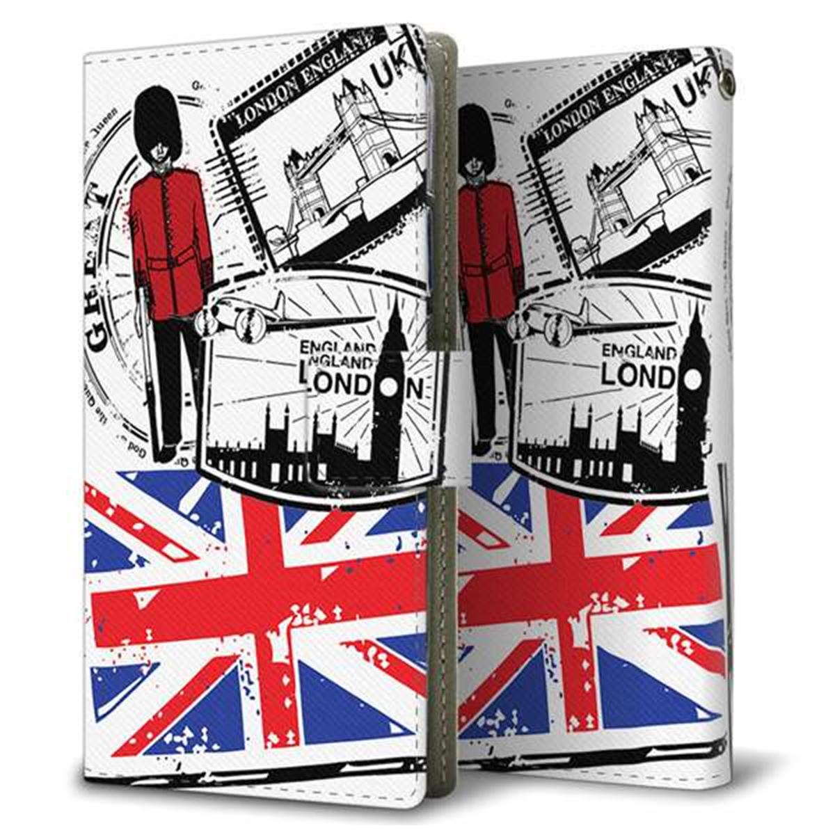 アローズ M04 画質仕上げ プリント手帳型ケース(薄型スリム)【574 ＬＯＮＤＯＮ】