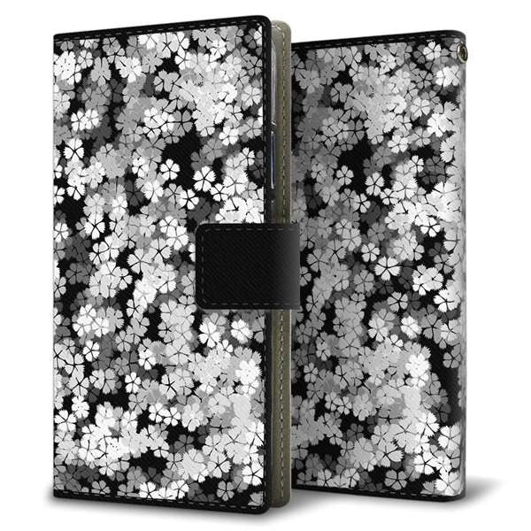 SoftBank アクオス Xx3 mini 603SH 高画質仕上げ プリント手帳型ケース(薄型スリム)【1332 夜桜】