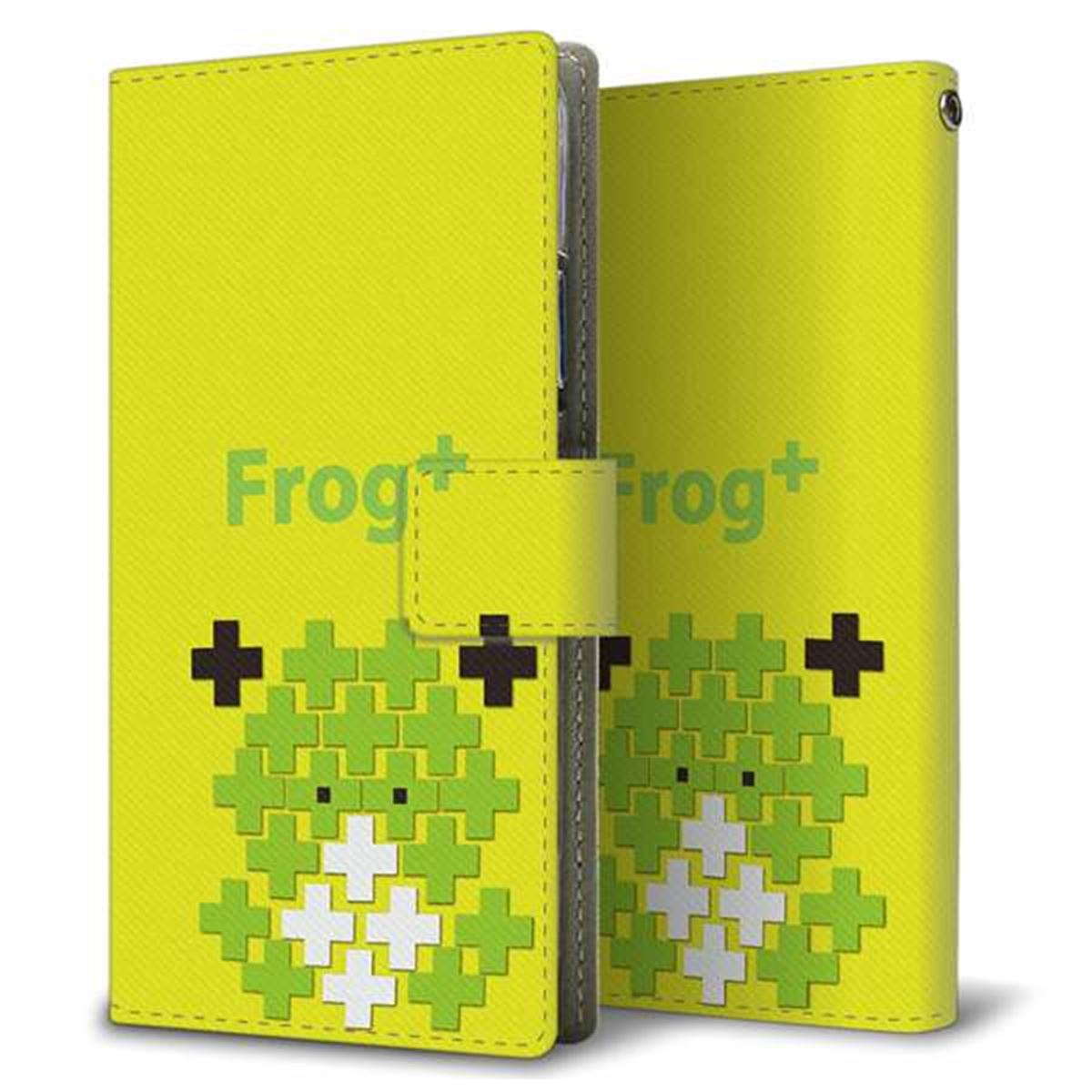 アローズ M04 画質仕上げ プリント手帳型ケース(薄型スリム)【IA806  Frog＋】