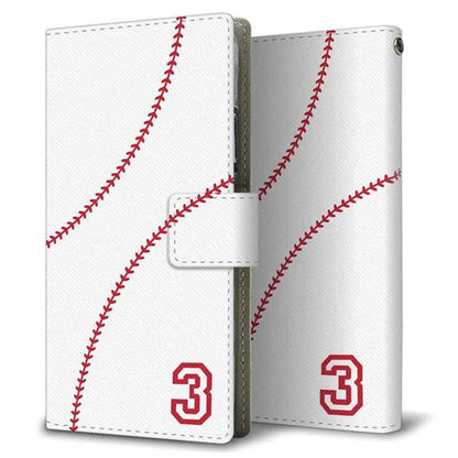 Xperia XZ3 SOV39 au baseball 薄型スリム プリント手帳型ケース