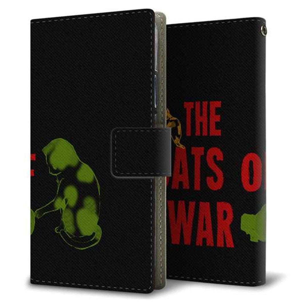 Y!mobile かんたんスマホ 705KC 画質仕上げ プリント手帳型ケース(薄型スリム)【YA873 THE CATS OF WAR手榴弾】
