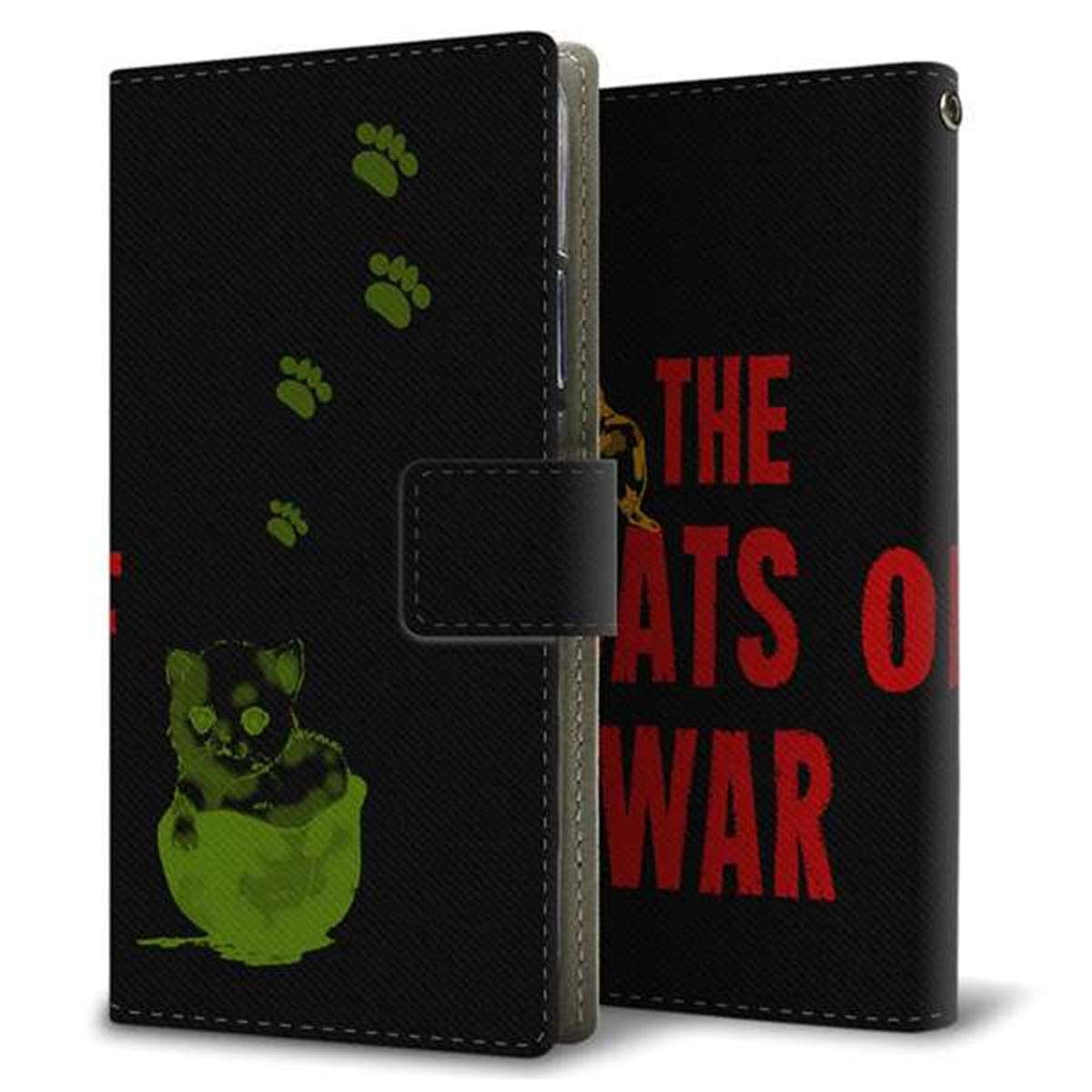 Y!mobile アンドロイドワン S1 画質仕上げ プリント手帳型ケース(薄型スリム)【YA875 THE CATS OF WARヘルメット】