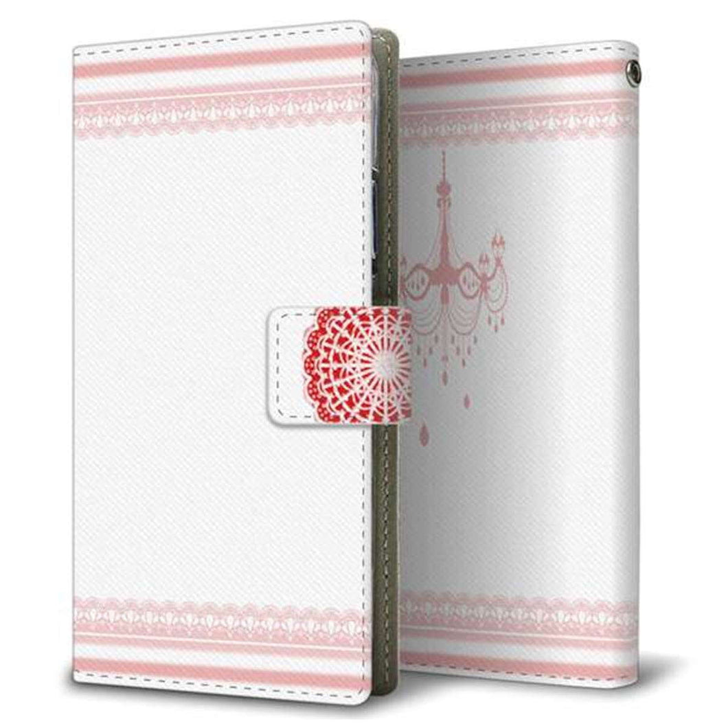 iPhone XS Max 画質仕上げ プリント手帳型ケース(薄型スリム)【YB807 レース05】
