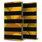 au エクスペリア XZs SOV35 画質仕上げ プリント手帳型ケース(薄型スリム)【YB841 ボーダー02】